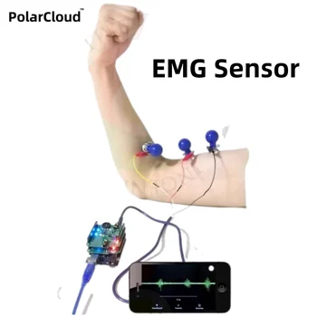 EMG Sensörü İle Uyumlu MyoWare SparkFun Açık Kaynak Yazılım Akıllı Giyilebilir Kas Elektrik Sensörleri Kiti Desteği Arduino UNO