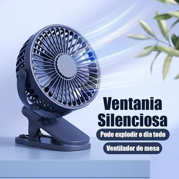 Usb Mini Fan Mini Öğrenci Sınıf Yurdu Sessiz Ofis Masaüstü Klip Şarj Fanı Ultra Uzun Menzilli Sessiz Klip Fan Şarj Edilebilir