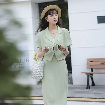 UNXX Yaz Zarif Rahat Kadın Midi Etek Takım Elbise Gevşek Ceketler Yüksek Bel Orta Uzunlukta Etek İki Adet Set Femme Moda Kore UNXX Yaz Zarif Rahat Kadın Midi Etek Takım Elbise Gevşek Ceketler Yüksek Bel Orta Uzunlukta Etek İki Adet Set Femme Moda Kore 4