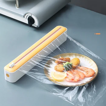 Yeni Plastik Wrap Dağıtıcı Sarılmak Film Dağıtıcı Kesici Saran Wrap Dağıtıcı Alüminyum Folyo parşömen kağıdı Enjektör Mutfak Aracı