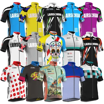 Erkekler Bisiklet Jersey Giyim Hızlı Kuru Kadın Bisiklet Kısa Kollu MTB Ropa Ciclismo Hombre 2023 Bisiklet Giyim Yol Yarış Gömlek