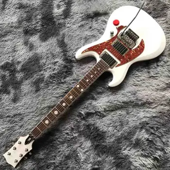 Özel G-RZK-1W Elektro Gitar Beyaz Çin OEM Özel Vücut RZ Gitar ve Kitleri
