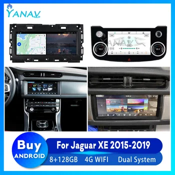 Android Ünitesi Jaguar XE 2015-2019 İçin Araba Radyo Otomatik Stereo GPS Navigasyon Multimedya Video Oynatıcı 4G WİFİ Carplay Kafa 2 Din