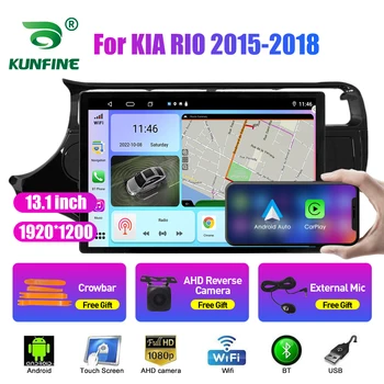 13.1 inç Araba Radyo KIA RIO 2015-2018 İçin araç DVD oynatıcı GPS Navigasyon Stereo Carplay 2 Din Merkezi Multimedya Android Otomatik
