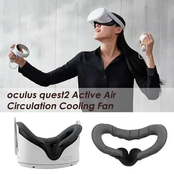 Kafa bandı İçin Ocu-lus Qu-est 2 Elite kafa bandı Aktif Hava Hiçbir Sis Yüz Arayüzü Taşıma Cace VR Hava Sirkülasyon Aksesuarları