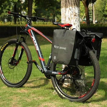 25L Bisiklet Bagaj Çantası Su Geçirmez Bisiklet Çantası MTB Yol Bisiklet Eyer Arka Raf Çantası Bisiklet Koltuk bagaj çantaları omuzdan askili çanta