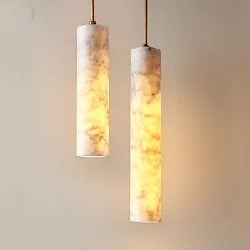Lüks atmosfer mermer restoran sanat dekoratif kolye ışıkları Minimalist tasarımcı asılı lamba sergi salonu yatak odası Bar
