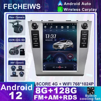 9.7 İnç Android 12 Toyota Camry 2008 - 2012 İçin Araba Radyo 4G Video RDS Multimedya Stereo Autoradio WIFI Oynatıcı AHD DSP SWC ADAS
