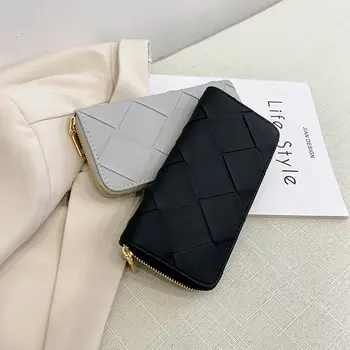 Yeni Moda Bayan Fermuarlı çanta Büyük Kapasiteli Glitter el çantası Kadın PU Deri el cüzdanı Moda Kadın Telefonu Çantası
