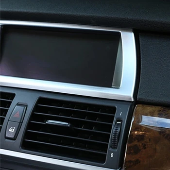 Araba Dashboard Paneli Navigasyon Ekran krom çerçeve ABS Dekorasyon İçin BMW X5 E70 X6 E71 2008-13 Oto İç Tuning Aksesuarları Araba Dashboard Paneli Navigasyon Ekran krom çerçeve ABS Dekorasyon İçin BMW X5 E70 X6 E71 2008-13 Oto İç Tuning Aksesuarları 3