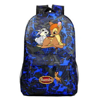 Yeni Disney Bambi Erkek Kız Çocuklar Okul Kitap Çantaları Kadın Sırt Çantası Gençler Schoolbag Erkekler Öğrenci Dizüstü seyahat sırt çantaları