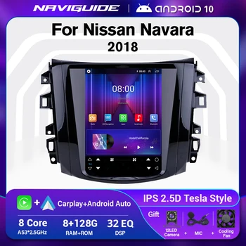 NAVİGUİDE Android Nissan Navara Terra NP300 2018 Tesla Tarzı Ekran Araba Radyo Multimedya Oynatıcı Navigasyon GPS Carplay