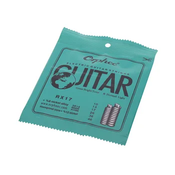 Orphee RX17 Elektro Gitar Telleri (.010-.046) %8 Nikel alaşımlı dize normal ışık gerginliği ve mükemmel parlak ton