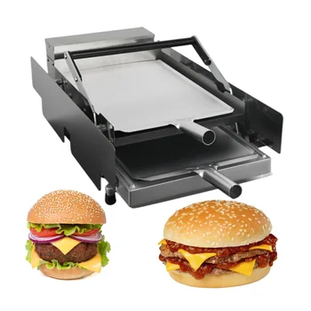 Kızarmış Tavuk Burger Ekipmanları Düşük fiyat Ticari Hamburger Yapma Makinesi